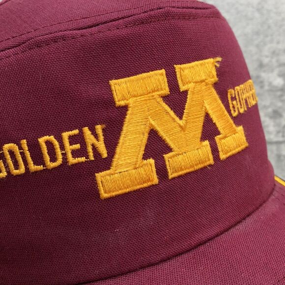 Vintage 90s UNIVERSITY OF MINNESOTA GOLDEN GOPHERS 5-PANEL HAT Snapback - Picture 6 of 8